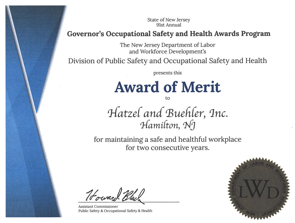 H&B Award of Merit Certificate 2018