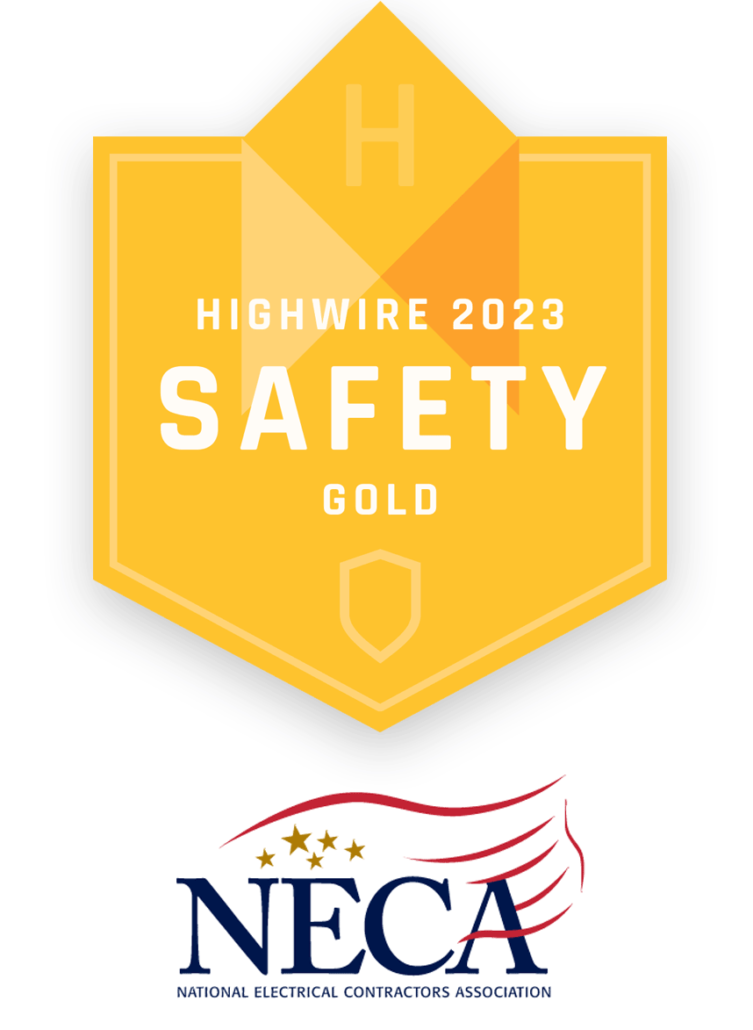 Highwire-2023-Gold-Badge-and-NECA-Logo